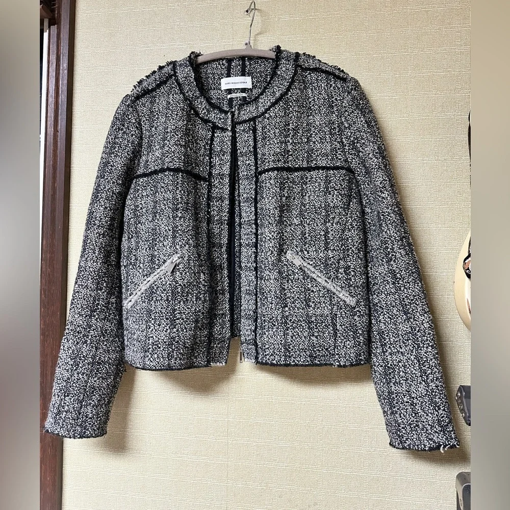 Isabel Marant Wool Boucle Tweed Jacket